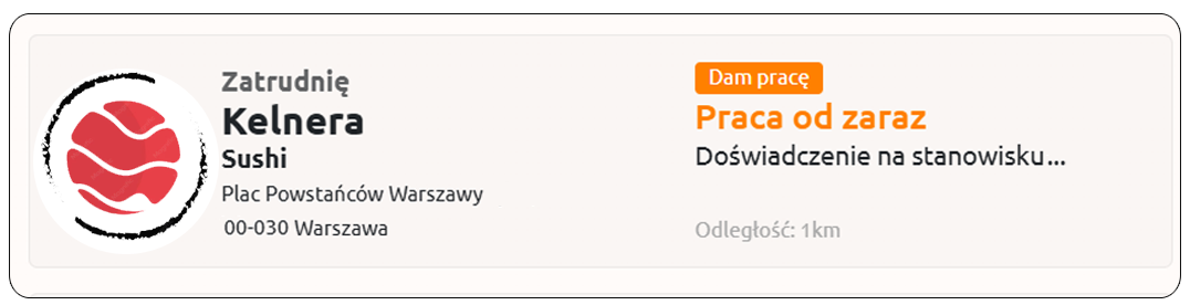 Rspot App - ogłoszenie szukam pracy